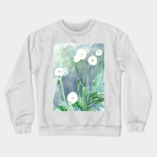 dandelion botanical watercolor Crewneck Sweatshirt